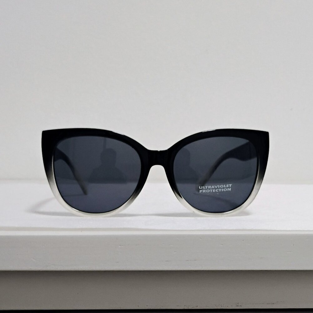 New Women's Ultraviolet Protection Sunglasses Two Tone Black